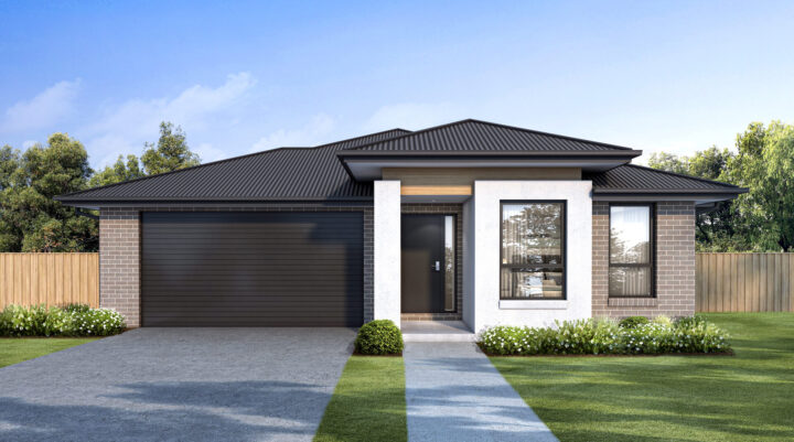 The Cassinia Executive - Wattle Court Single Storey Home Facade in Executive Style