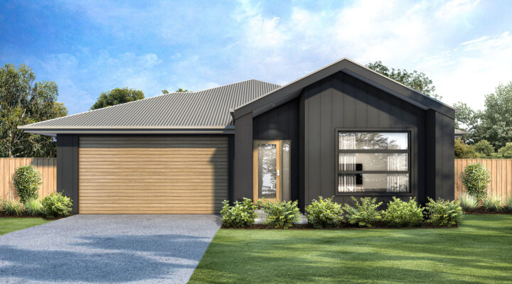 The Cassinia Scandi - Wattle Court Single Storey Home Facade in Scandi Style