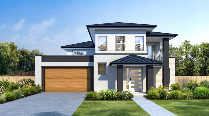 The Katherine Executive - Wattle Court Double Storey Home Facade in Executive Style