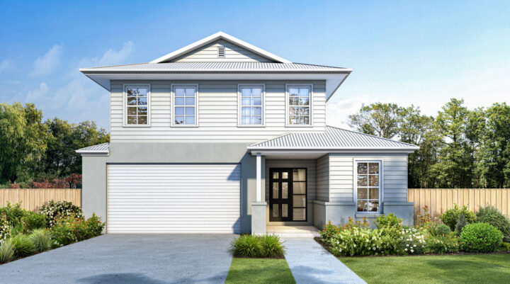 The Arltunga Hamptons - Wattle Court Double Storey Home in Hamptons Style