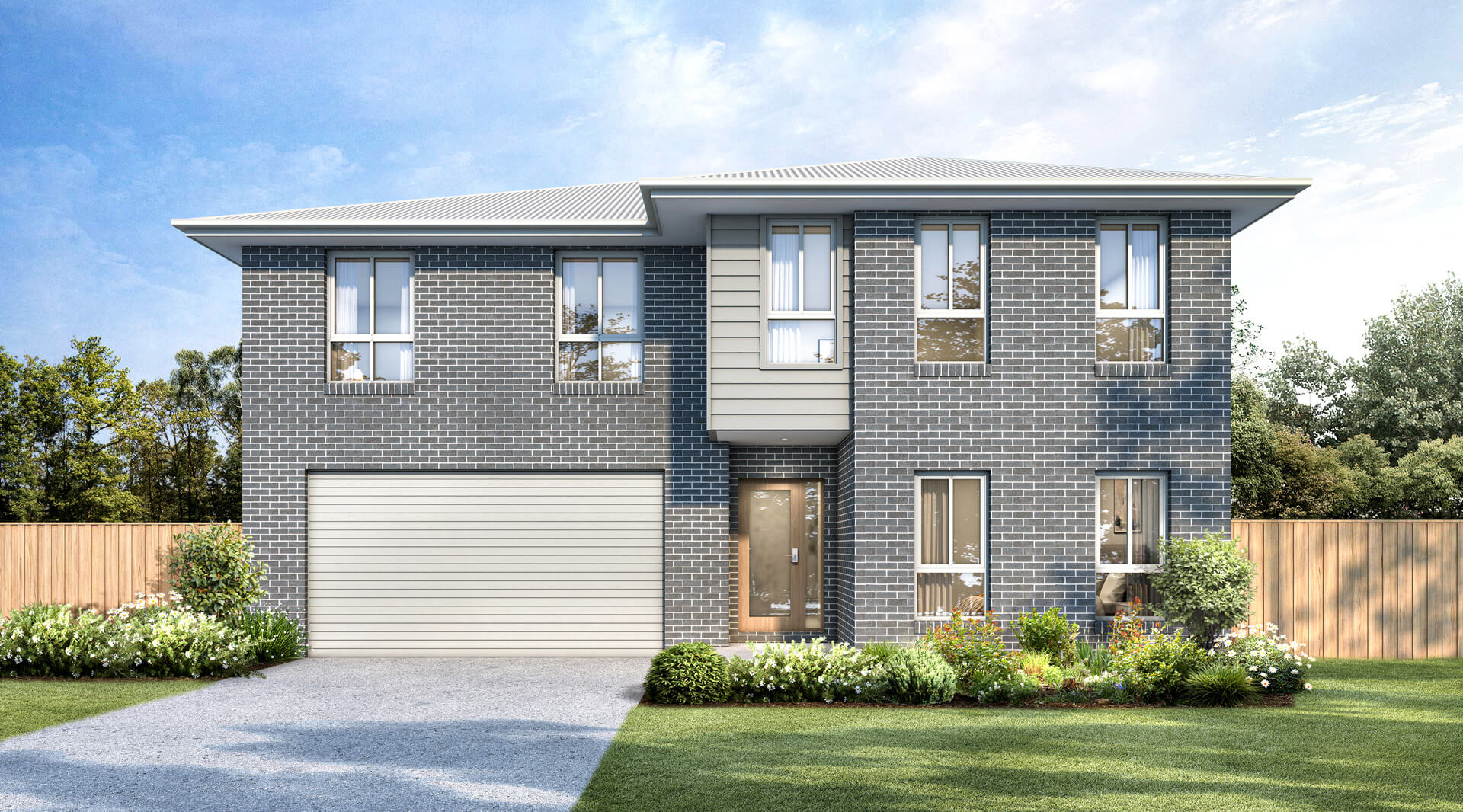 The Balhannah Classic - Wattle Court Split Level Home Facade in Classic Style