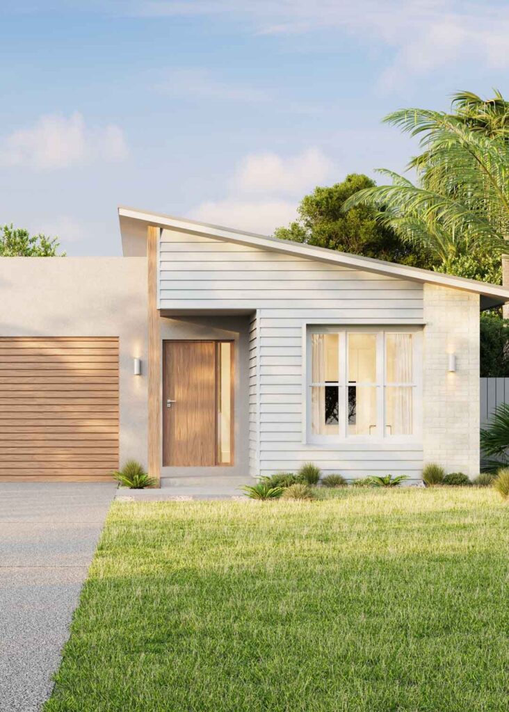 House and land facade