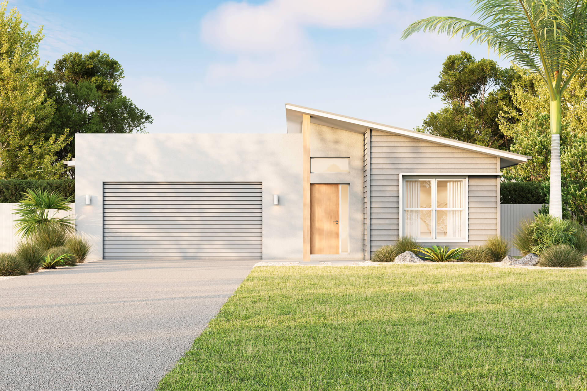 Beach Facade | The Alford Single Storey Beach Facade