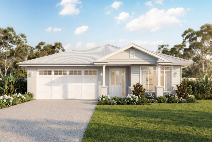 Hamptons Facade | The Alford Single Storey Hamptons Facade