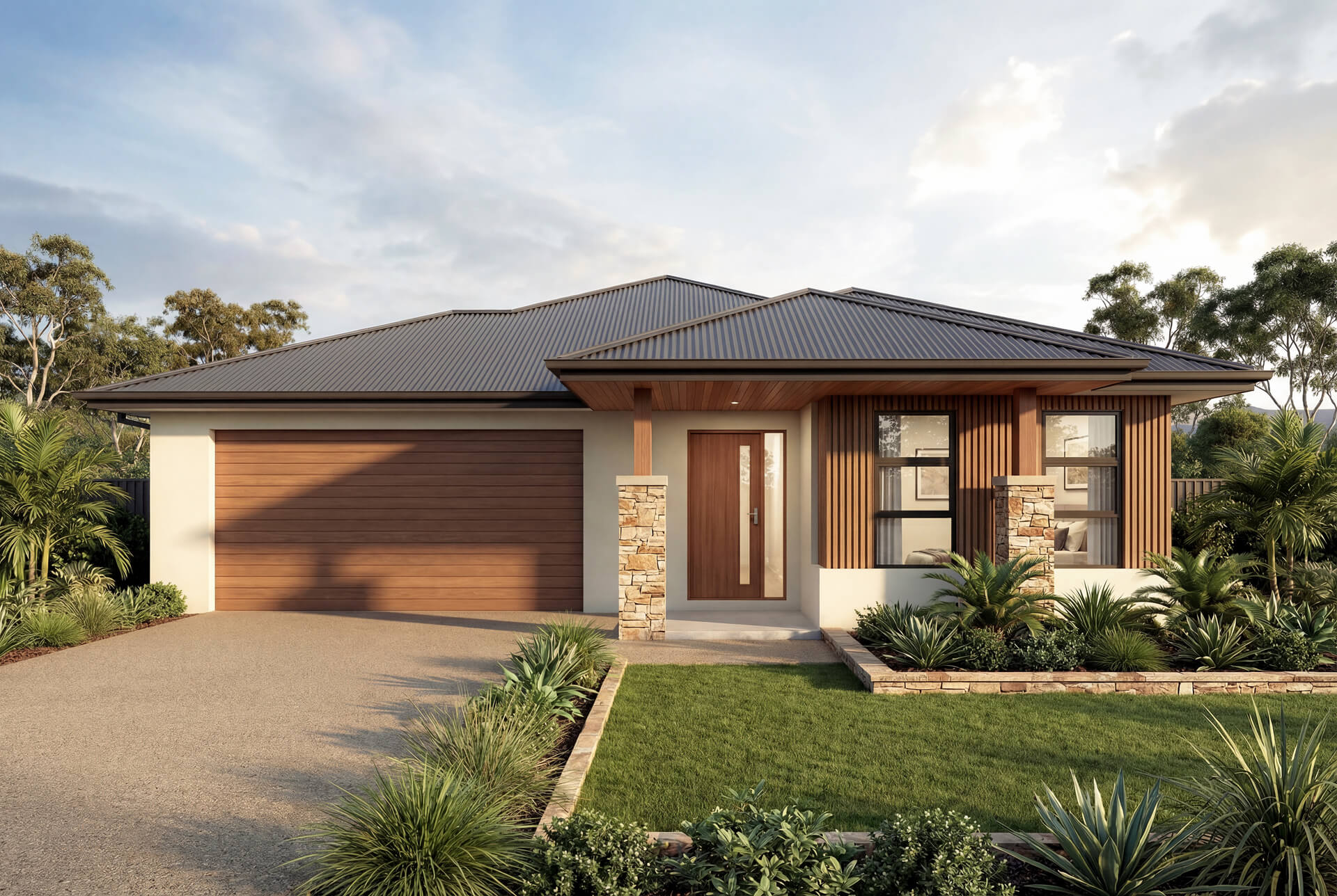 Resort Facade | The Alford Single Storey Resort Facade