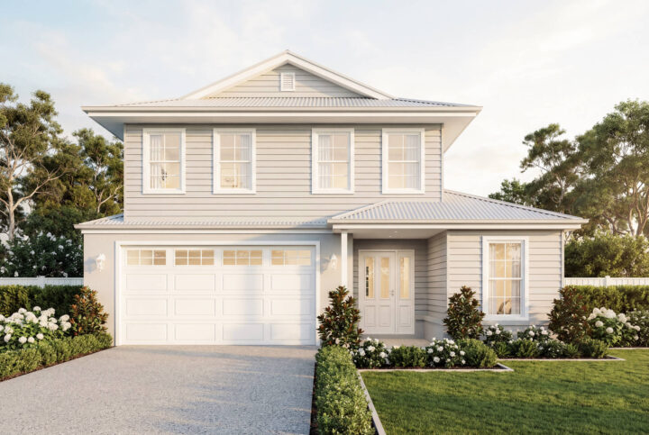 Hamptons Facade | The Arltunga Double Storey Hamptons Facade