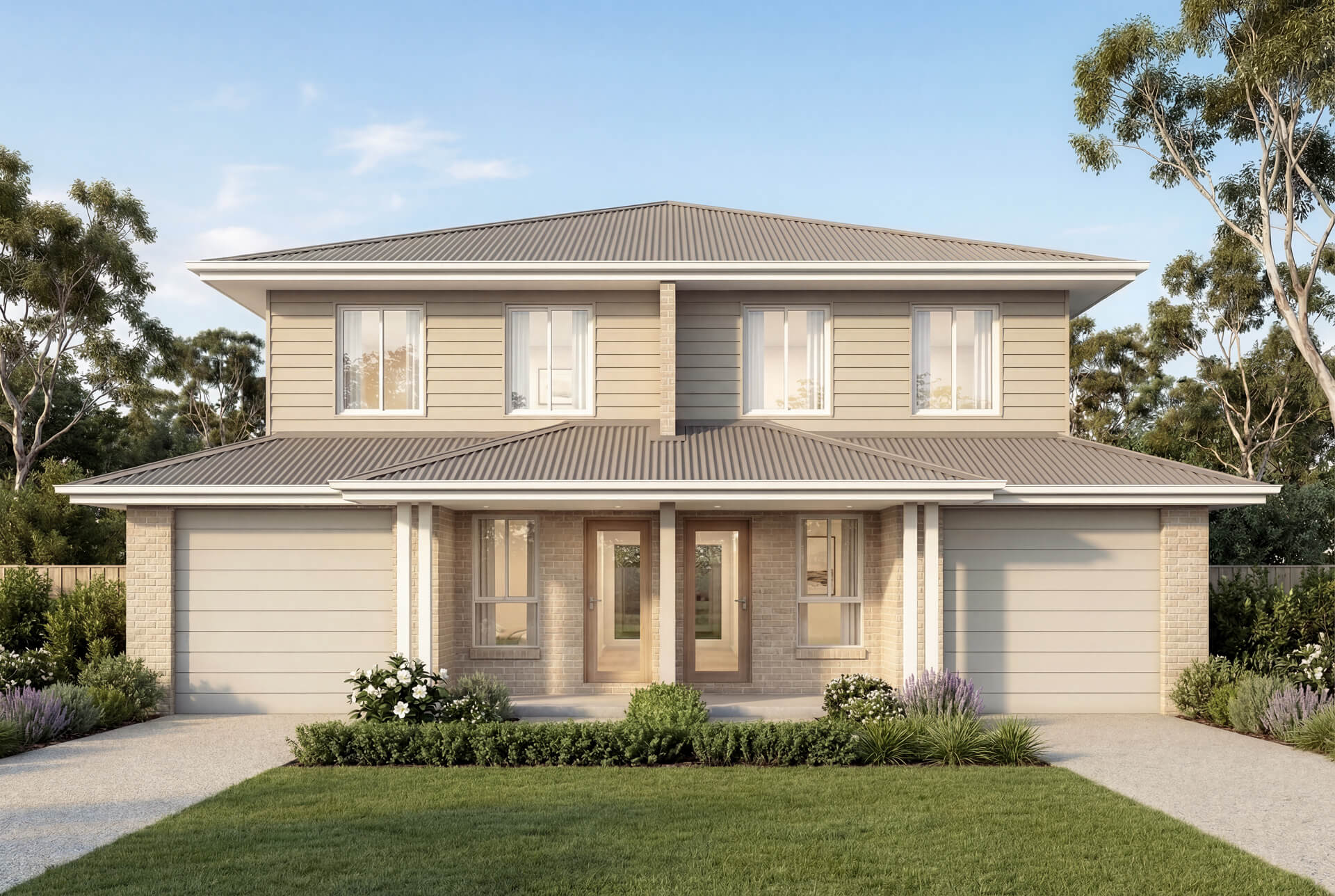 Classic Facade | The Bairnsdale Duplex Classic Facade