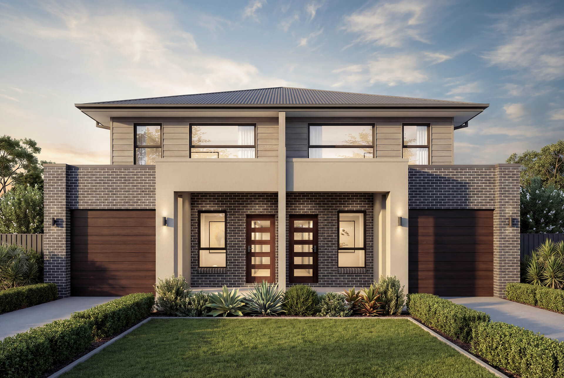 Executive Facade | The Bairnsdale Duplex Executive Facade