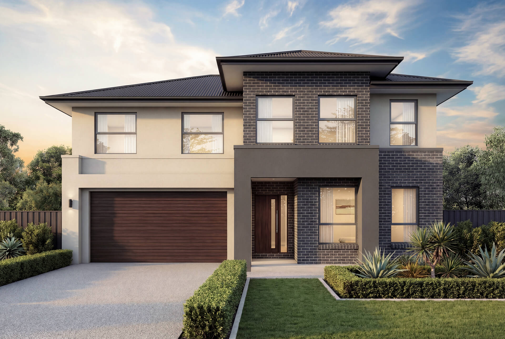 The Balhannah Split Level Home Layout with Executive Facade