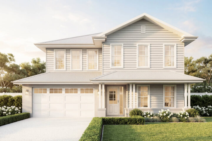 Hamptons Facade | The Balhannah Split Level Hamptons Facade