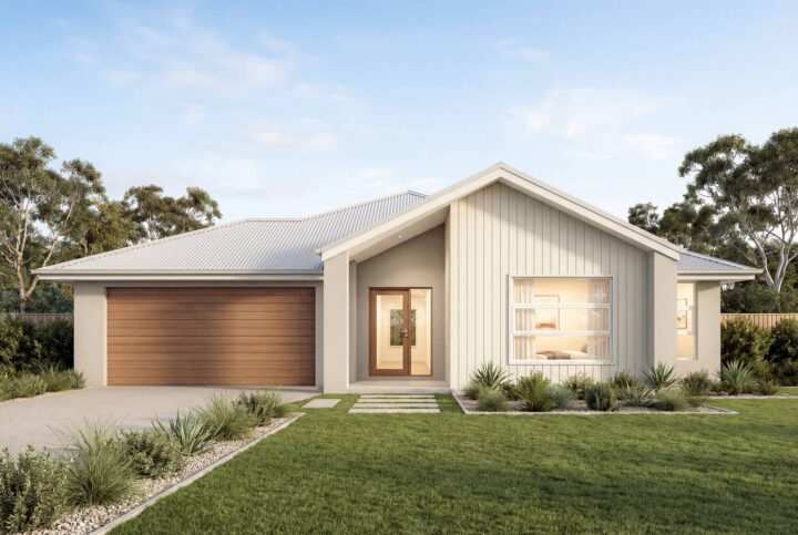 Scandi Facade | The Banksia Single Storey Scandi Facade