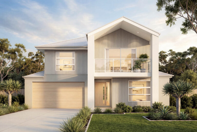 Scandi Facade | The Beaufortia Double Storey Scandi Facade