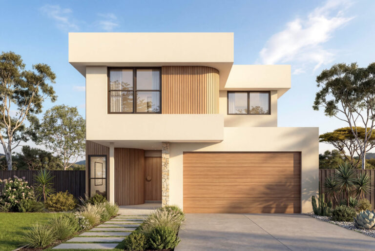 Palm Springs Facade | The Belmorana Double Storey Palm Springs Facade