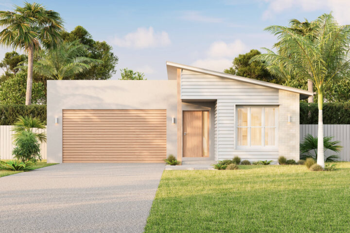 Beach Facade | The Bunya Single Storey Beach Facade