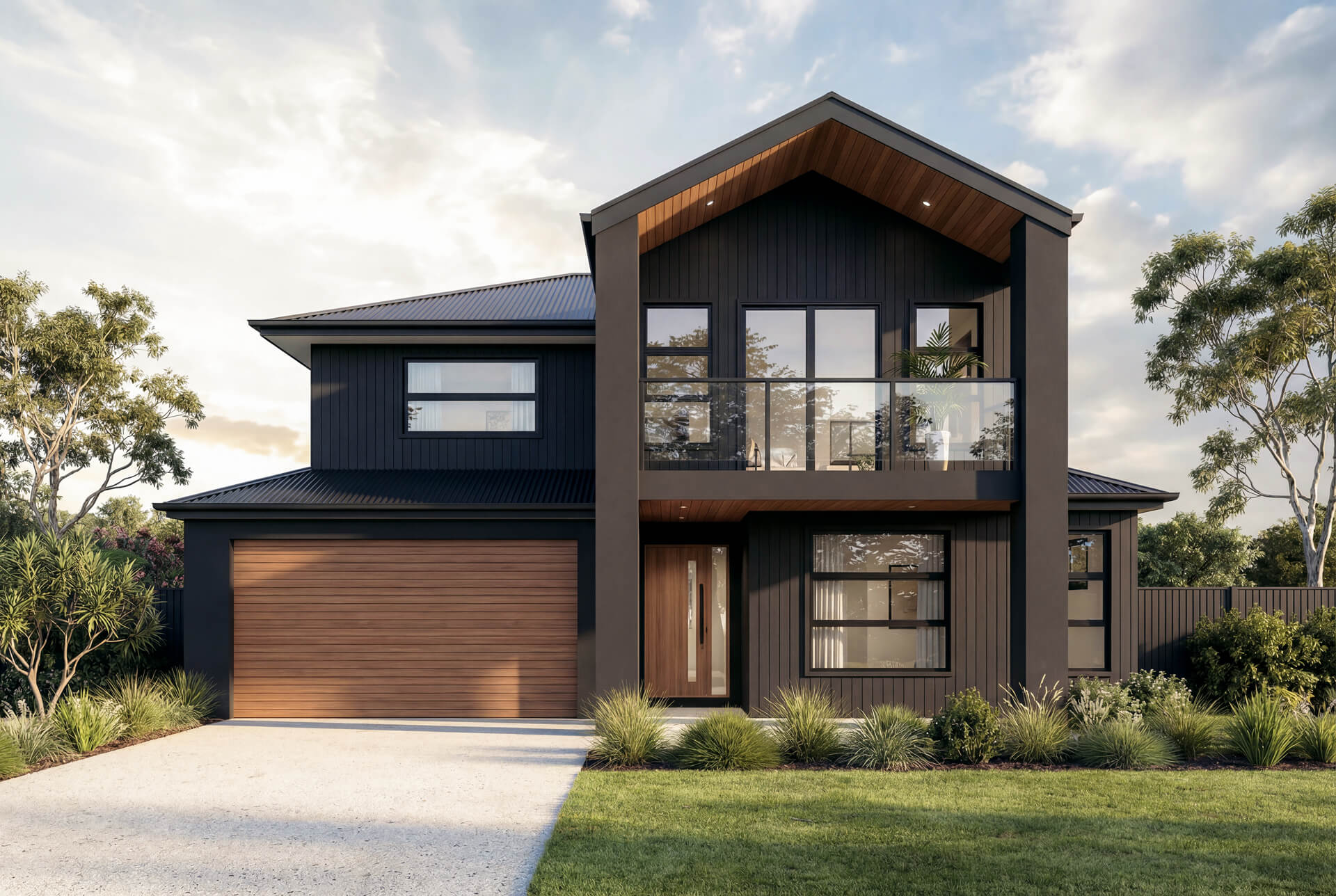 Scandi Facade | The Captiosa Double Storey Scandi Facade