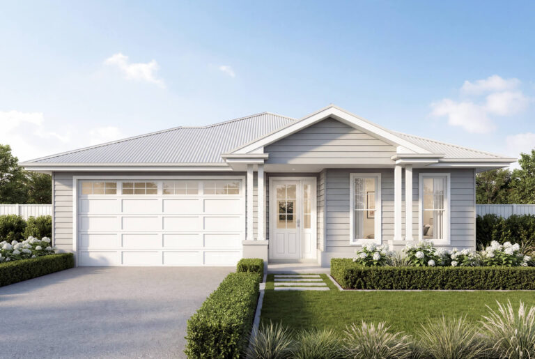 Hamptons Facade | The Cassinia Single Storey Hamptons Facade