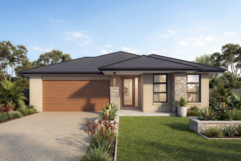 Resort Facade | The Cassinia Single Storey Resort Facade