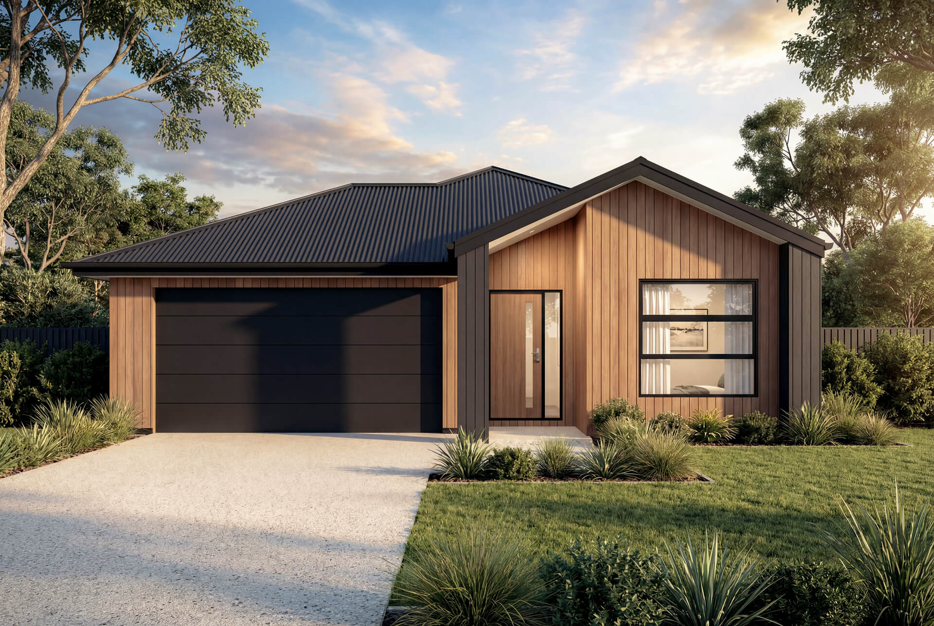 Scandi Facade | The Daintree Single Storey Scandi Facade