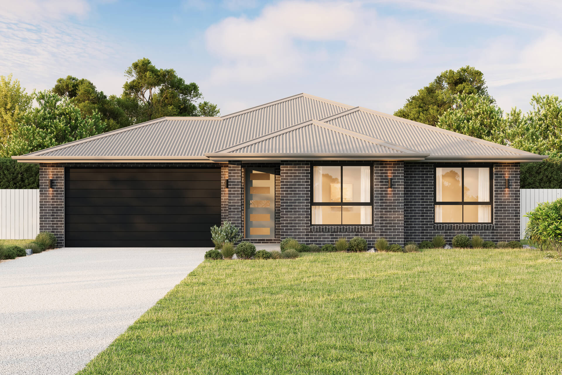 Classic Facade | The Flaxton Single Storey Classic Facade