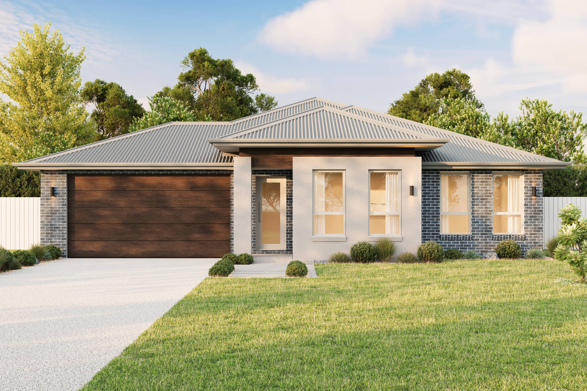 Executive Facade | The Flaxton Single Storey Executive Facade