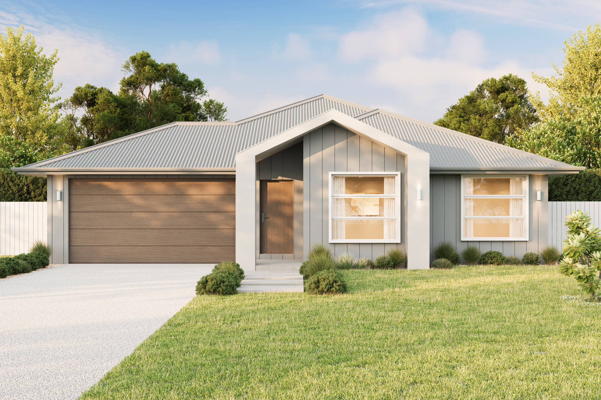 Scandi Facade | The Flaxton Single Storey Scandi Facade