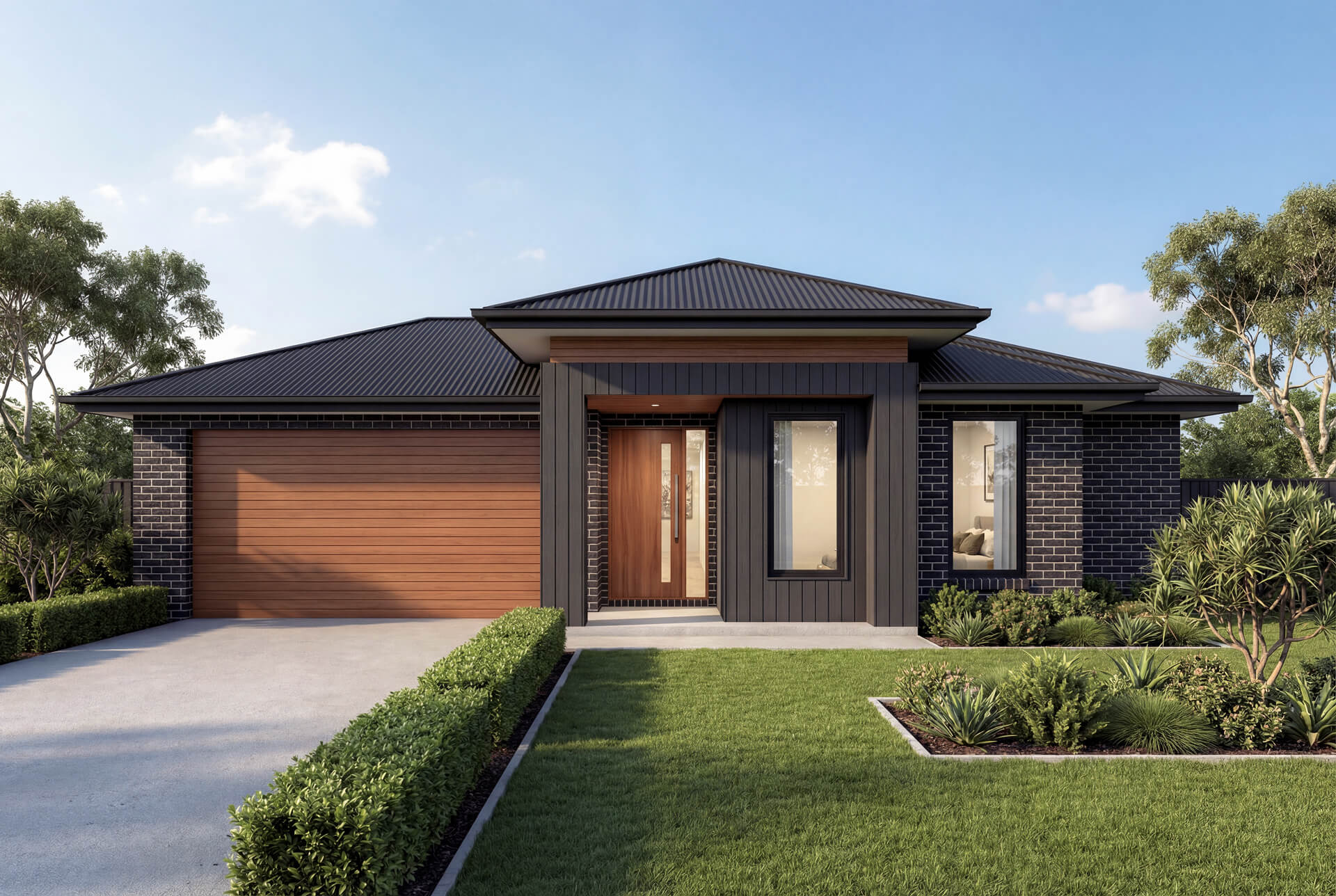 Executive Facade | The Jarrah Single Storey Executive Facade