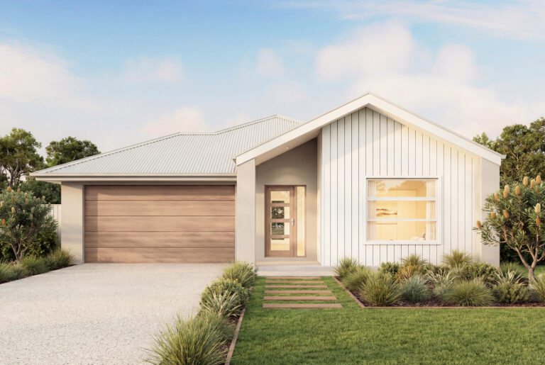 Scandi Facade | The Kakadu Single Storey Scandi Facade