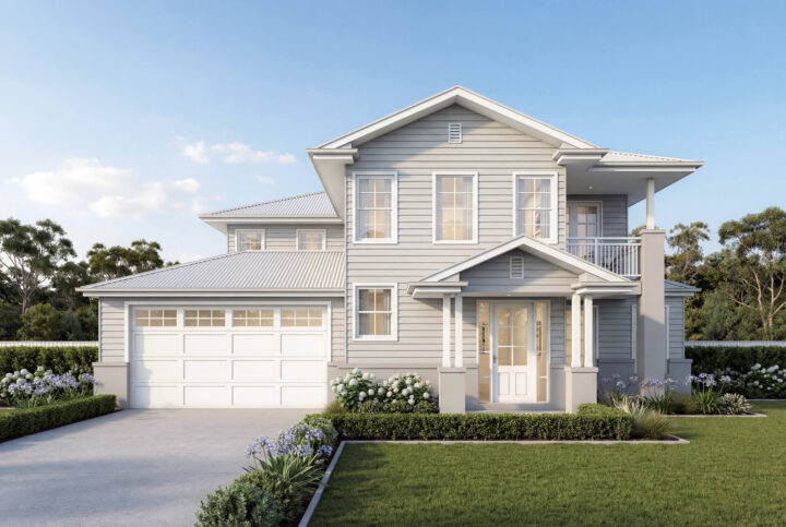 Hamptons Facade | The Katherine Double Storey Hamptons Facade