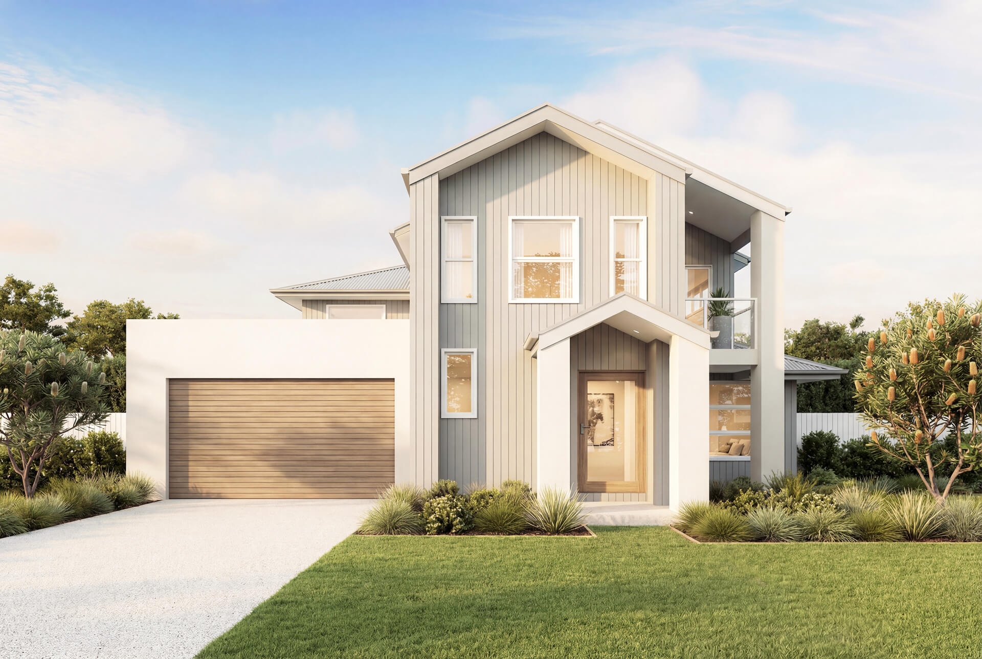 Scandi Facade | The Katherine Double Storey Scandi Facade