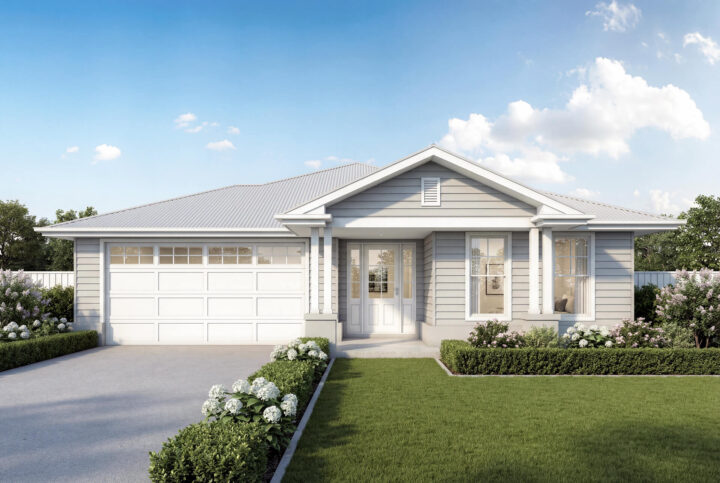 Hamptons Facade | The Kondalilla Split Level Hamptons Facade