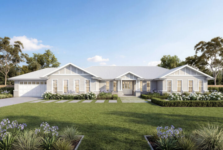 Hamptons Facade | The Kurrajong Acreage Hamptons Facade