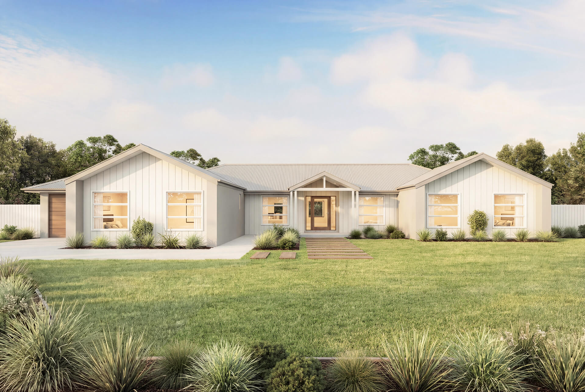 Scandi Facade | The Kurrajong Acreage Scandi Facade