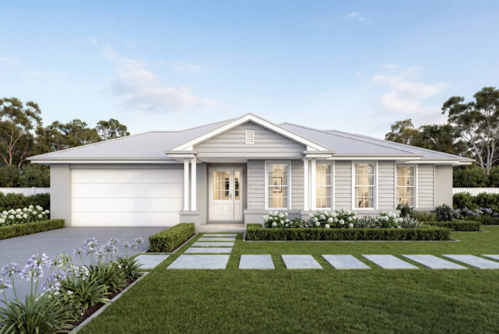 Hamptons Facade | The Leeuwin Single Storey Hamptons Facade