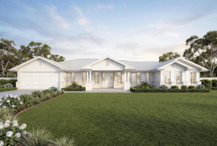 Hamptons Facade | The Magnolia Acreage Hamptons Facade