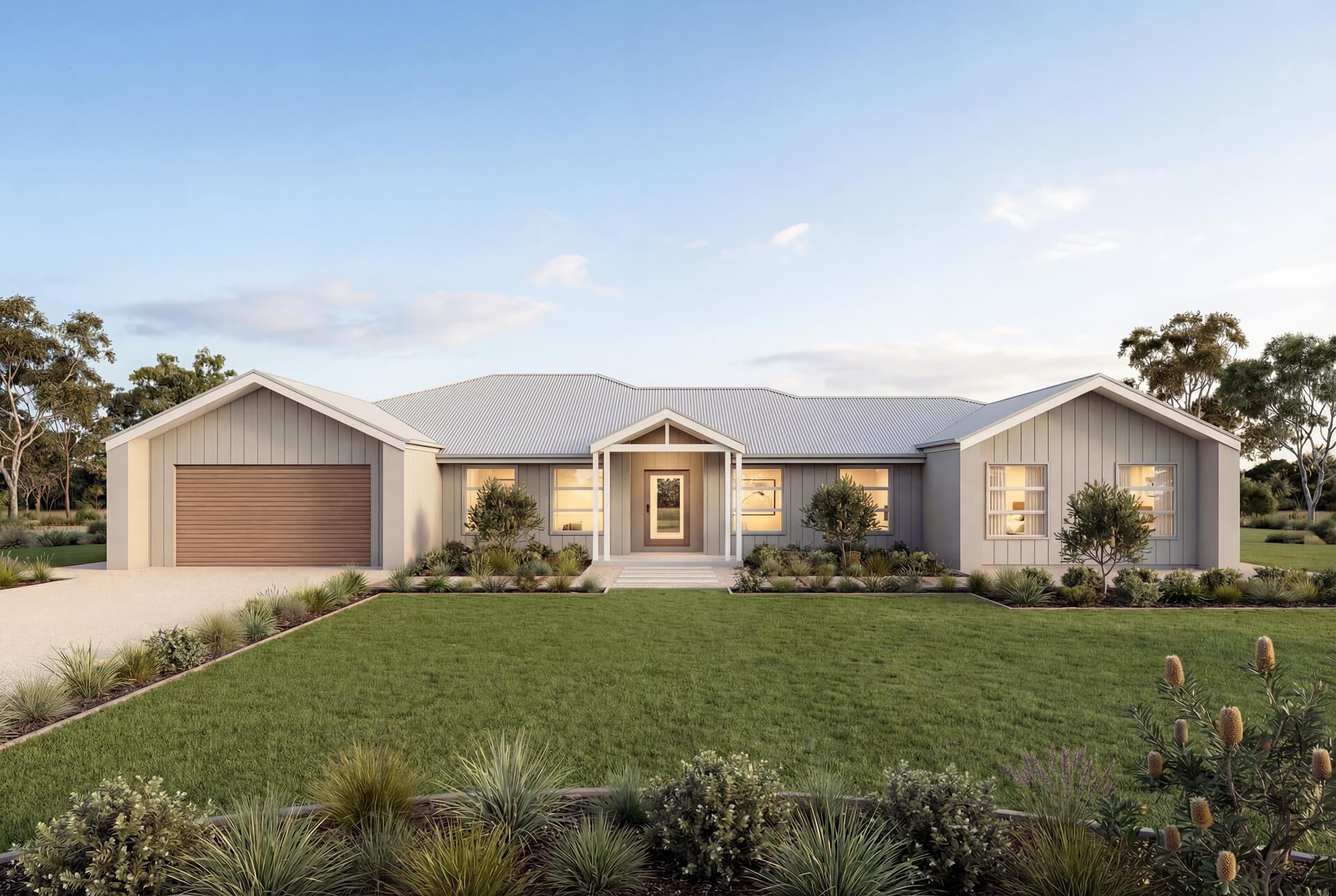 Scandi Facade | The Magnolia Acreage Scandi Facade