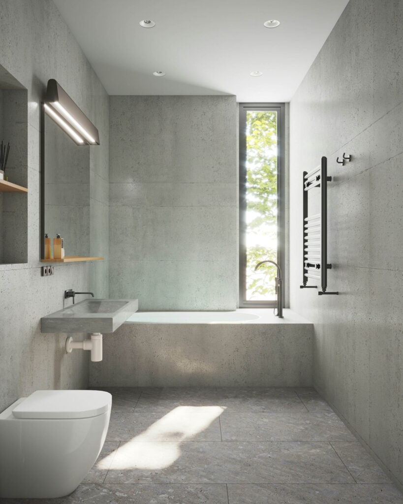 Minimal Bathroom with Wellness atmosphere