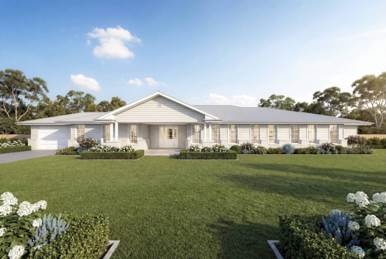 Hamptons Facade | The Primrose Acreage Hamptons Facade