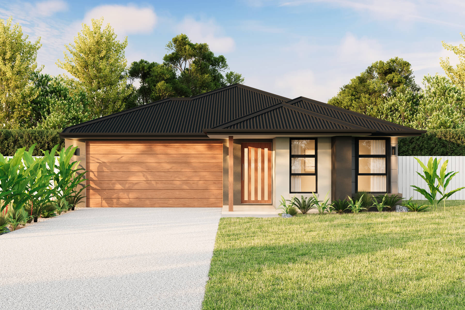 The Royston Functional Family Home Design with Resort Facade