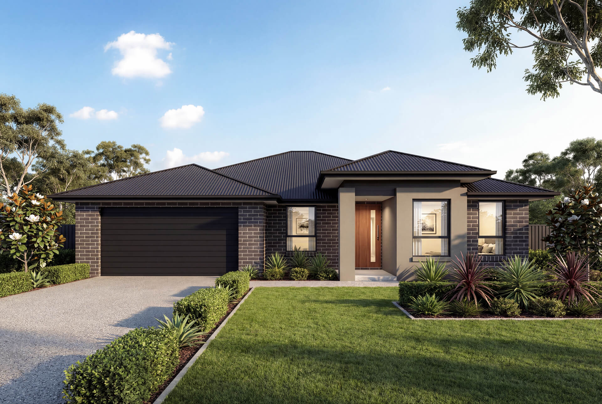 Executive Facade | The Saltbrush Single Storey Executive Facade