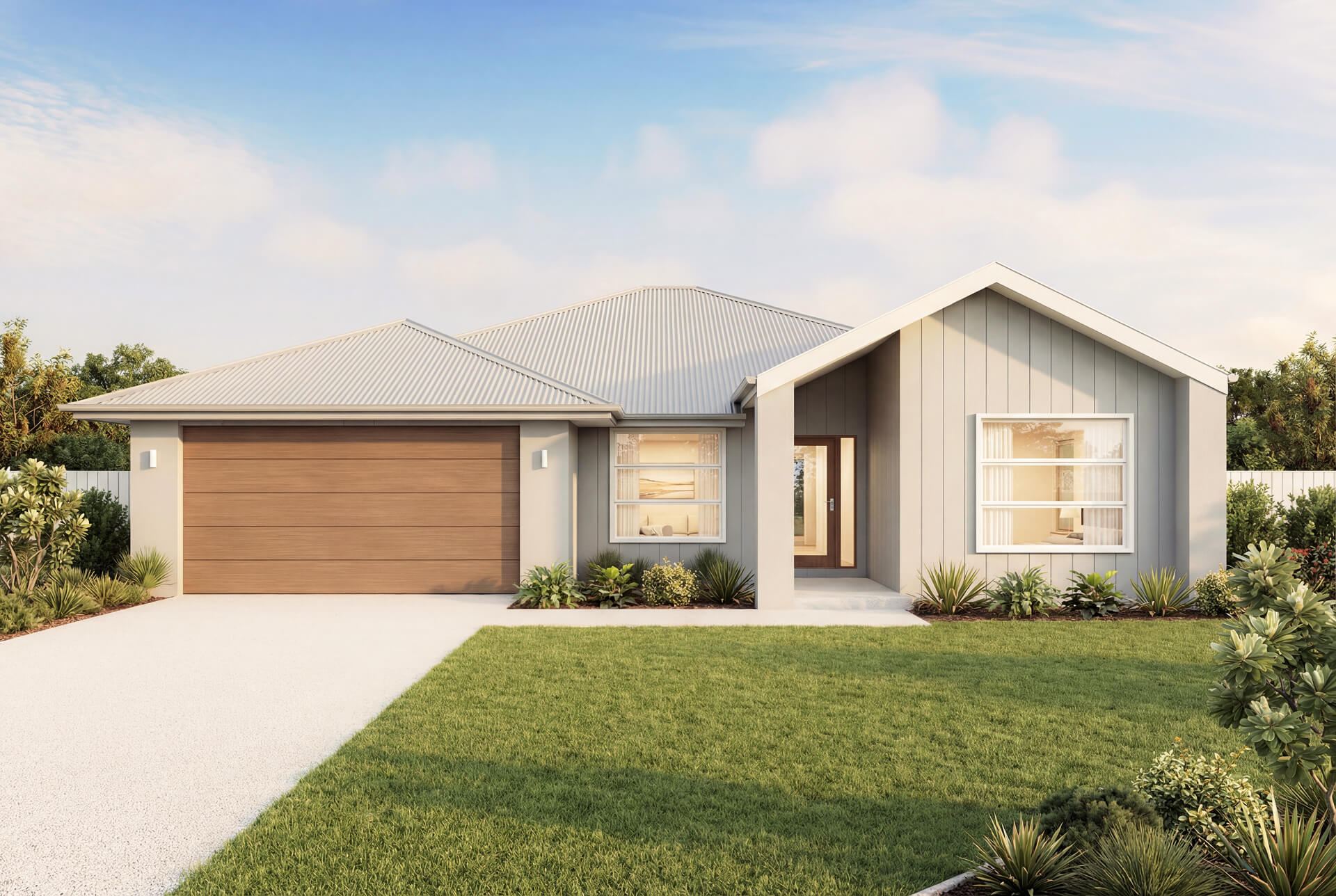 Scandi Facade | The Saltbrush Single Storey Scandi Facade