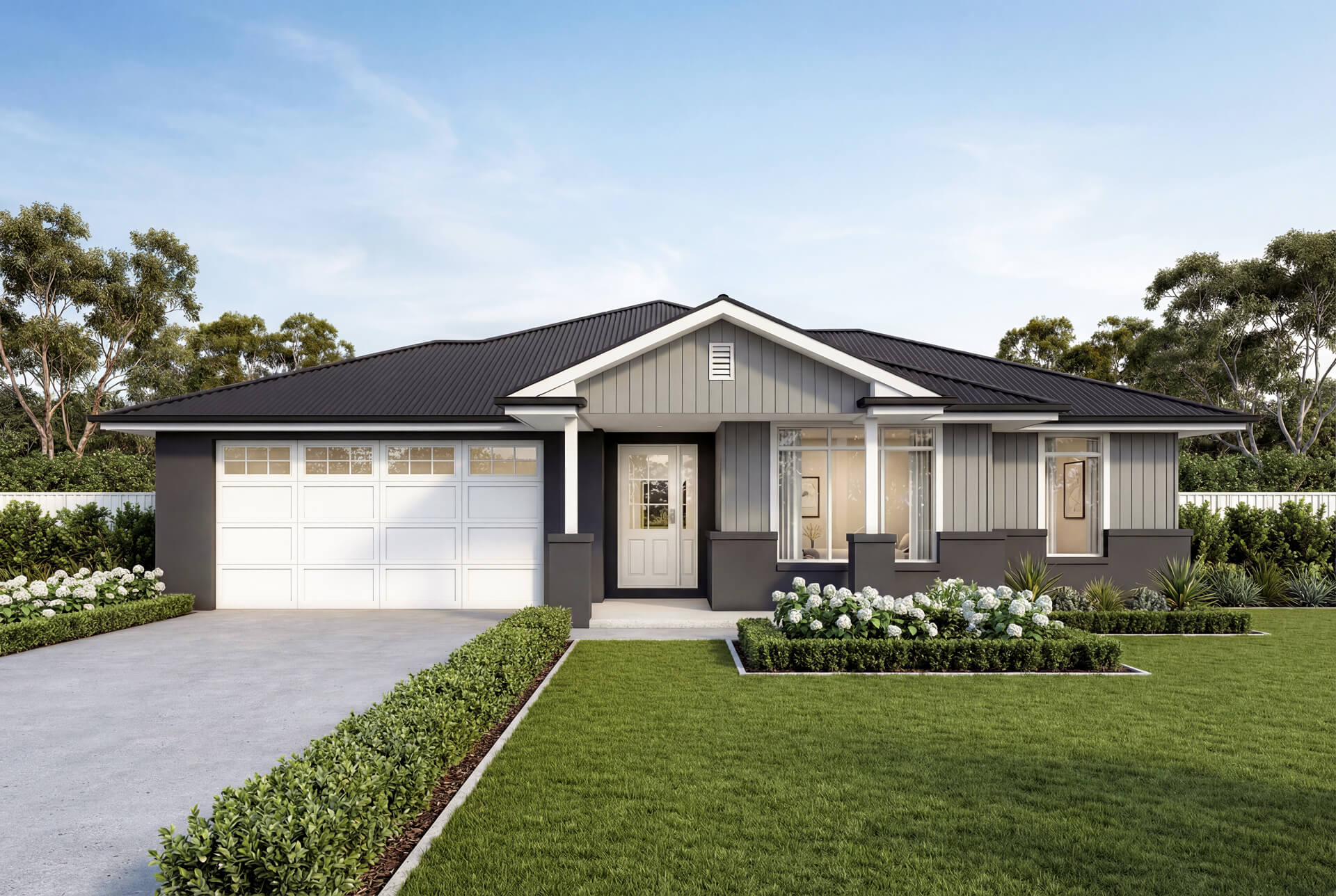 Hamptons Facade | The Wallaroo Single Storey Hamptons Facade