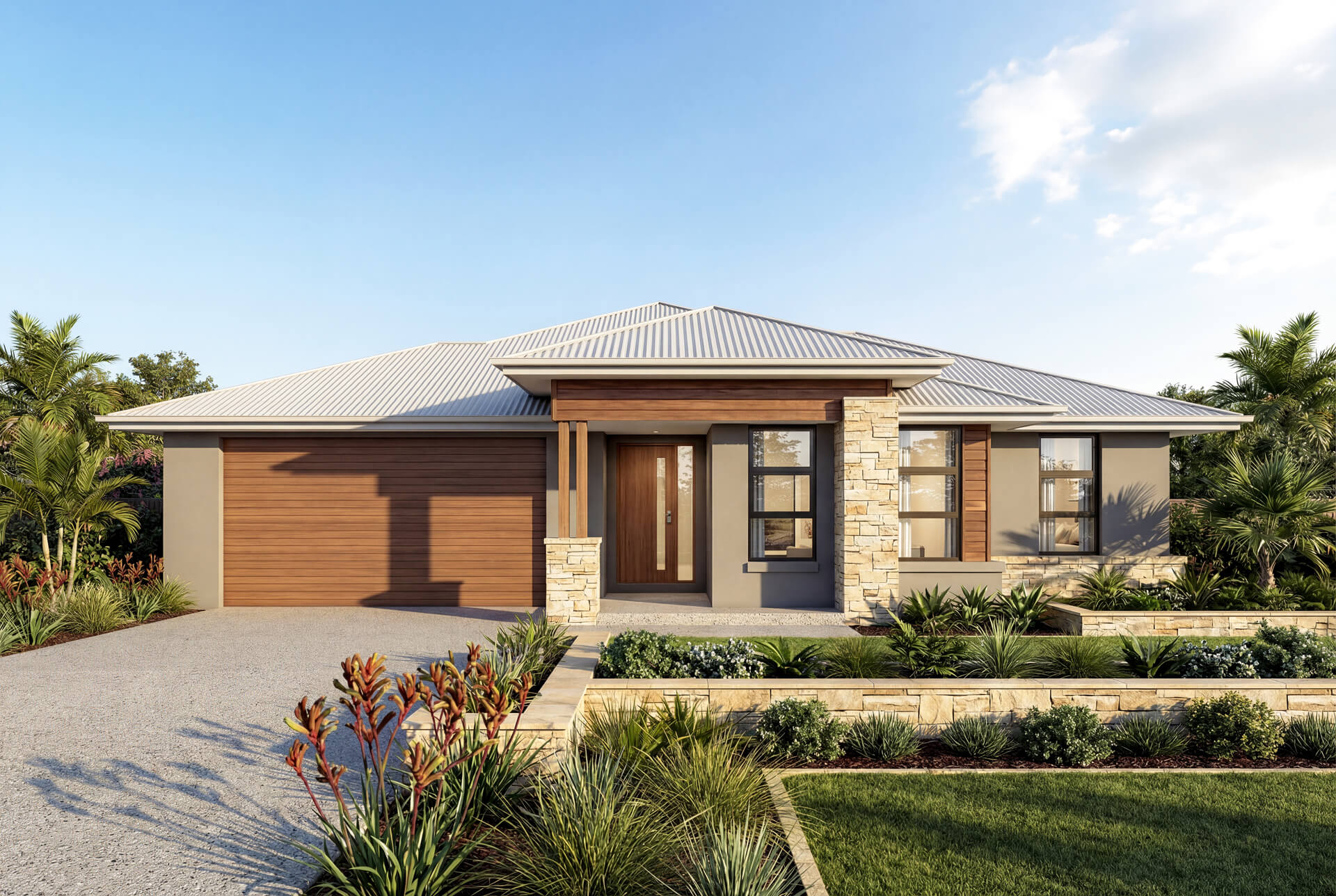 Resort Facade | The Wallaroo Single Storey Resort Facade