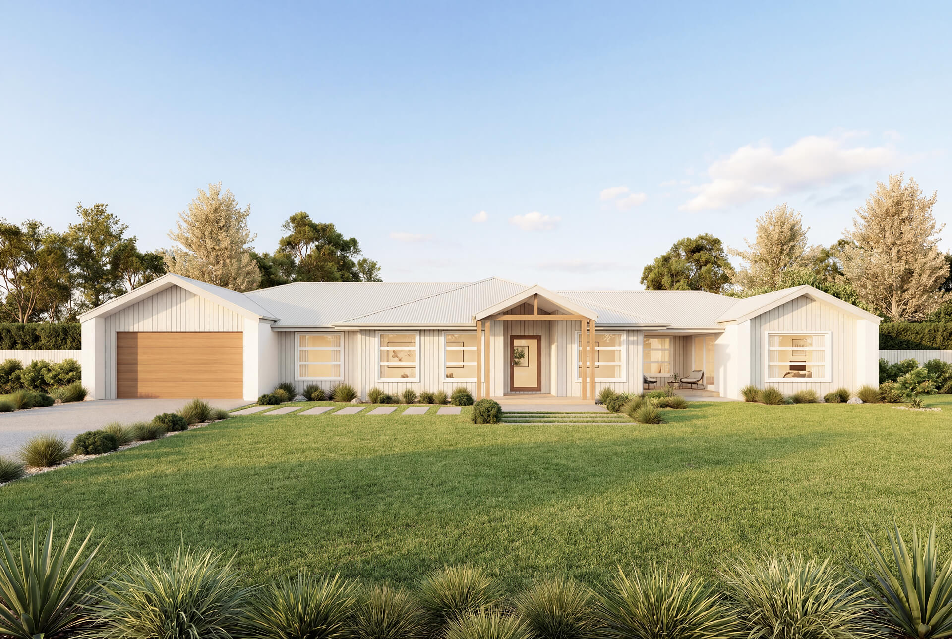 Scandi Facade | The Waratah Acreage Scandi Facade