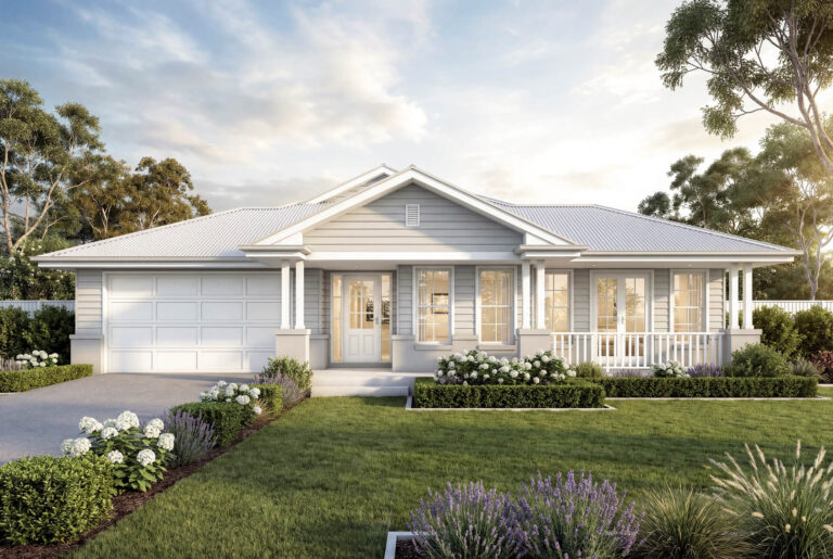 Hamptons Facade | The Whitehaven Single Storey Hamptons Facade