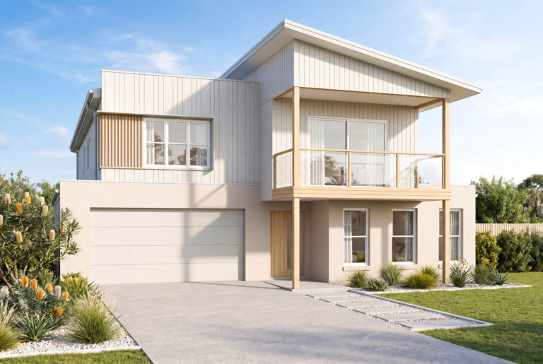 Darlington Double Storey Beach Facade