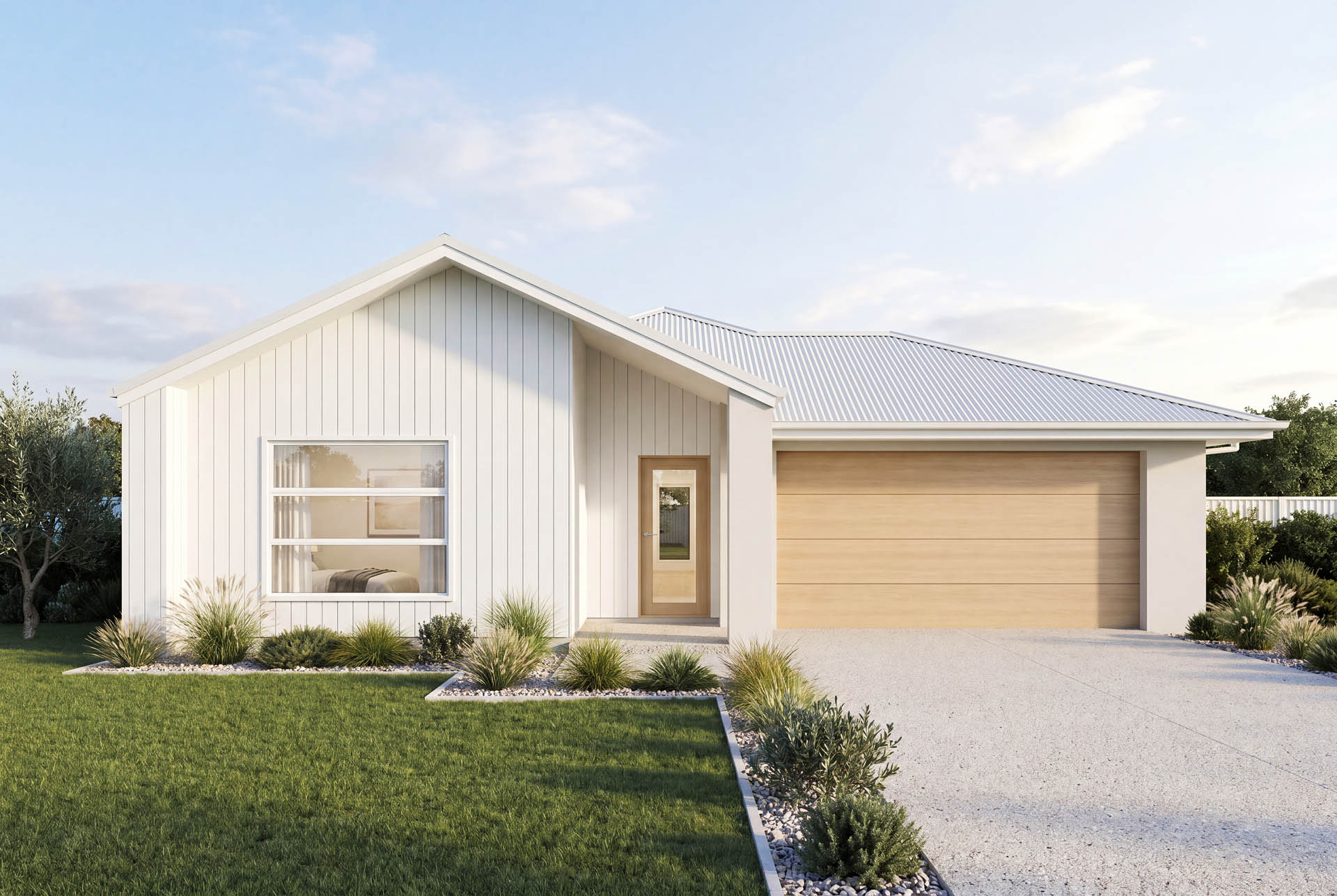 Paluma Single Storey Pale Scandi Facade